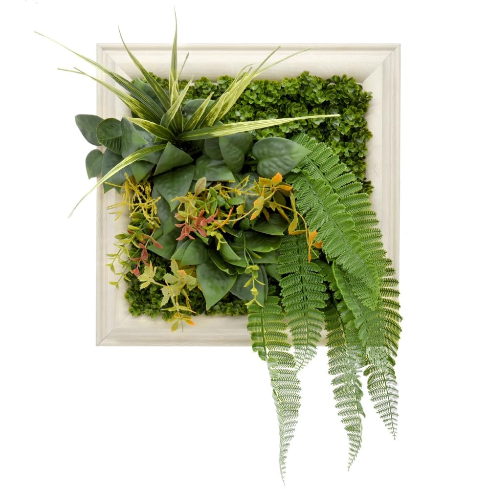 Amazon｜Branch leaves ウォールグリーン 33cm×33cm 額縁付き